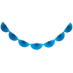 Гирлянды "Веера" 210х30 см, синий