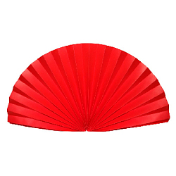 Веер-гармошка 160г/м 60 см, ярко-красный